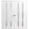 Sartodoors Sliding Closet Double Bi-fold Doors, Planum 0660 Painted White with Frosted Glass, Sturdy Tracks Mo PLANUM0660DBF-BEM-96 x 84 (4* 24x84) - alternate 1