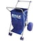 Rollx Big Balloon Wheel Foldable Beach Cart Storage Wagon for Sand, with 13'' Beach Tires, Blue RLX1-1107 - alternate 1