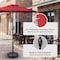 Simple Deluxe 7.5' Patio Umbrella Outdoor Table Market Yard Umbrella with Push Button Tilt/Crank, 6 Sturdy Ribs f LGBRLA7RED - alternate 3