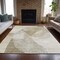 Homeroots 5' X 8' Beige And Taupe Abstract Washable Indoor Outdoor Area Rug 630430 - alternate 5