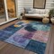 Homeroots 8' X 10' Blue Green And Copper Geometric Washable Indoor Outdoor Area Rug 604315 - alternate 5