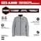 Milwaukee Tool M12 Women's Heated Jacket, Gray, Heats 3 to 12 Hours, 2 Outside Pockets, S F102G-21S - alternate 7