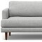 Homeroots 90" Gray Fabric Sofa With Brown Legs 640969 - alternate 4