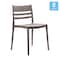 Flash Furniture Bridgeport Stacking Patio Chairs w/Slatted Backrest, All-Weather Resin Chairs, Gray, 2PK 2-DHF-317-APP-GRY-GG - alternate 3