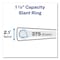 Avery TouchGuard Protection Heavy-Duty View Binders with Slant Rings, 3 Rings, 1.5 in. Cap, 11x8.5, White 17142 - alternate 7