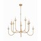Z-Lite Allistair 10-Light Chandelier, 42 in W, Modern Gold 352-10MGLD - alternate 5