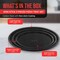 Bakken- Swiss Gray Marble Nonstick Pizza Pan Set of 3, Carbon Steel, Oven Safe, Dishwasher Safe, Easy Cleanup BKPIZA3GRYMR - alternate 4