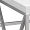 Homeroots 47" White and Silver Computer Desk 333408 - alternate 4
