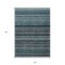 Homeroots 10' X 14' Teal Blue Sky Blue And Gray Striped Washable Indoor Outdoor Area Rug 577816 - alternate 3