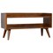 Homeroots 35in Brown Linen and Solid Wood Upholstered Storage Bench With Cabinet 717466 - alternate 6