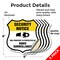 Signmission Security Notice Shield Sign This Propert, 6 inch X 6 inch, Vinyl Decal, 5PK SHI-D-5PACK-6-461 - alternate 3