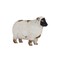 Homeroots Set of Four Black and White Farm Animal Polyresin Tabletop Candleholders, 4PK 517644 - alternate 6