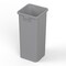 Regal Altair 23 Gallon Square Gray Plastic Trash Can, Vent Channel Design ZR-TC-100-SQ23GR - alternate 1