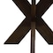 Homeroots 60" Brown Solid Wood Round Top Dining Table 606257 - alternate 3
