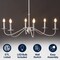 Jonathan Y Wicklow 34.75" 6-Light Bohemian Farmhouse Iron LED Chandelier, White JYL7559D - alternate 5
