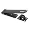 Prime-Line Door and Gate Extra Heavy Duty Safety Hasp Hinge Latch with Fixed Staple 8 inch Matte Black U 117258 - alternate 1