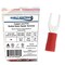 Kable Kontrol Copper and PVC Butted Seam Spade Terminal, 22-18 AWG, Stud Size # 6, Red, 100 Pcs, 100PK STPVC-2218-6-RD - alternate 1