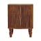 Homeroots 22" Brown Solid Wood Two Drawer Nightstand 701716 - alternate 1