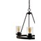 Jonathan Y Coronet 20" 3-Light Iron/Seeded Glass Rustic Farmhouse LED Chandelier, Oil Rubbed Bronze JYL7511A - alternate 11