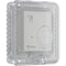 Safety Technology International Small Thermostat Protector, Polycarbonate, Flush Mount, 4 in W x 4 in H x 1 3/8 in D, Clear STI-9102 - alternate 1