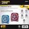 Powerzone Tabletop Fan, 5 VDC, 4 in Dia Blade, 5-Blade, 2-Speed, 48 in L Cord, White/Blue OR White/Red QT-U403B - alternate 2