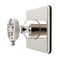 Kingston Brass Single-Handle Six-Way Diverter Valve with Knurled Handle and Square Trim Kit, Polished Nickel KS4046RKZ - alternate 1