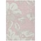 Homeroots 3' X 5' Pink Ivory And Beige Floral Washable Indoor Outdoor Area Rug 589566 - alternate 3