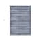 Homeroots 8' X 10' Blue And Charcoal Striped Washable Indoor Outdoor Area Rug 631488 - alternate 6