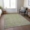 Homeroots 9' X 12' Artichoke Green And Gray Oriental Washable Indoor Outdoor Area Rug 604705 - alternate 6