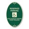 Signmission Reserved Parking State Disabled Parking Permi, 12 In X 18 In Architectural, Heavy Gauge Aluminum A-OV-G-1218-23008 - alternate 1