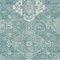 Homeroots 8' X 10' Aqua Teal Blue And Ivory Medallion Washable Indoor Outdoor Area Rug 589029 - alternate 4
