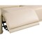Homeroots 80" Beige Top Grain Leather Reclining Metal USB Sofa 720379 - alternate 5