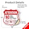 Signmission Property Shield Sign No Food No Drinks N, 18 inch X 18 inch, Vinyl Decal, 2PK SHI-D-2PACK-18-455 - alternate 2