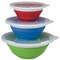Progress Int KITCHEN SUPPLIES RV Storage Bowl Set Blue Green Red One 15 Cup Capacity One 3 Cup Capacity On CB-25 - alternate 1