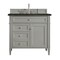 James Martin Vanities Brittany 36" Single Vanity, Urban Gray, w/ 3 CM Phantome Eclos Top 650-V36-UGR-3PHT - alternate 1