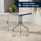 Flash Furniture Lila 23.5in Square Glass Top Metal Table with 2 Bronze Aluminum Slat Stack Chairs TLH-0731SQ-017CBZ2-GG - alternate 6