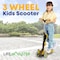 Lifemaster Kids 3-Wheel Scooter w/ Foldable Seat, LED Wheels, Adjustable Handlebar, Indoor/Outdoor Yellow LIFMS62 - alternate 4