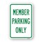 Signmission Members Parking Only, Heavy-Gauge Aluminum Rust Proof Parking Sign, 18" x 24", A-1824-25113 A-1824-25113 - alternate 1