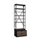 Homeroots Black Iron and Solid Wood Five Tier Bookcase with Two Drawers 392225 - alternate 4