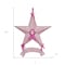 Homeroots Set of Six Pink Resin Hanging Figurine Ornaments, 6PK 415548 - alternate 3