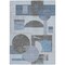 Homeroots 9' X 12' Blue And Gray Geometric Washable Indoor Outdoor Area Rug 618014 - alternate 4