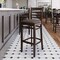 Flash Furniture HERCULES Ladder Back Walnut Wood Restaurant Barstool - Mocha Vinyl Seat XU-DGW0005BARLAD-WAL-MCHV-GG - alternate 6