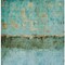 Homeroots 9' X 12' Teal Blue And Gold Abstract Washable Indoor Outdoor Area Rug 618635 - alternate 5