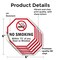 Signmission No Smoking Within 75' Of Any Door o, 6 inch X 6 inch, Vinyl Decal, 5PK OC-D-5PACK-6-89 - alternate 3