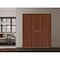 Sartodoors Sliding French Double Pocket Doors 36 x 96 inches, BASIC 3001 Walnut Franko, Kit Rail Hardware, S BASIC3001DP-GOFR-3696 - alternate 4