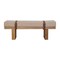Homeroots 47in Brown Boucle and Solid Wood Upholstered Storage Bench With Cabinet 717474 - alternate 4