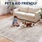 Jonathan Y Arabella Vintage Floral Border Non-Slip Machine-Washable Beige/Cream 8 ft. x 10 ft. Area Rug VOR107D-8 - alternate 3