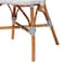 Bali & Pari Genica Classic French Two-Tone Navy and White Weaving and Natural Rattan Bistro Chair 251-13955-ZORO - alternate 7
