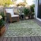 Homeroots 9' X 12' Olive Green And Ivory Argyle Washable Indoor Outdoor Area Rug 615810 - alternate 4