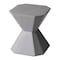 Leisuremod Azure 17 in Modern Round Fiberstone Side Table, Weather-Resistant, Fully Assembled AST17GR - alternate 6